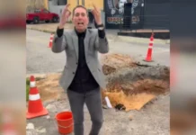 Buraco “falso” de prefeito tiktoker custou R$ 19,7 mil, diz relatório