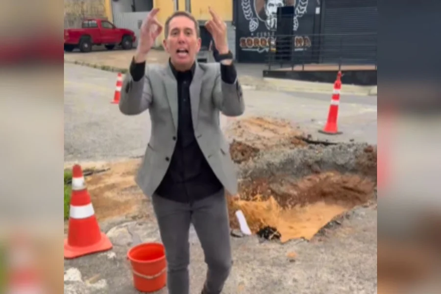 Buraco “falso” de prefeito tiktoker custou R$ 19,7 mil, diz relatório
